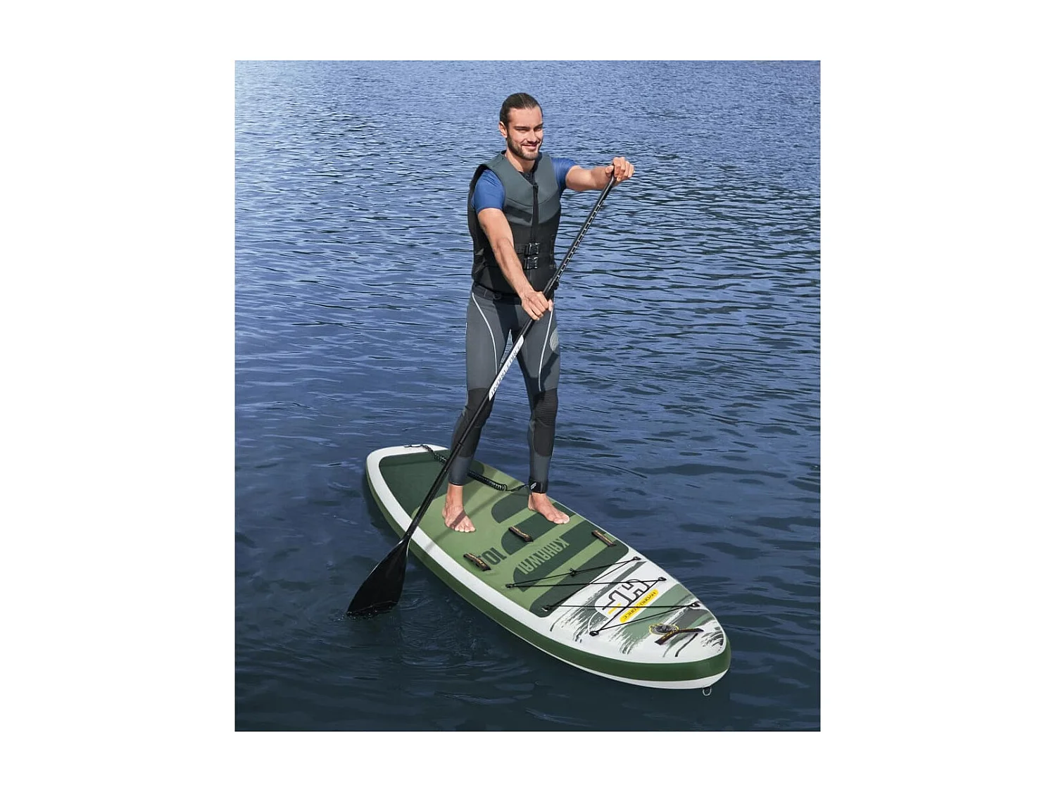 Planche Paddle Surf Gonflable Bestway Hydro-Force Kahawai 310x86x15 cm Pagaie, Pompe et Sac