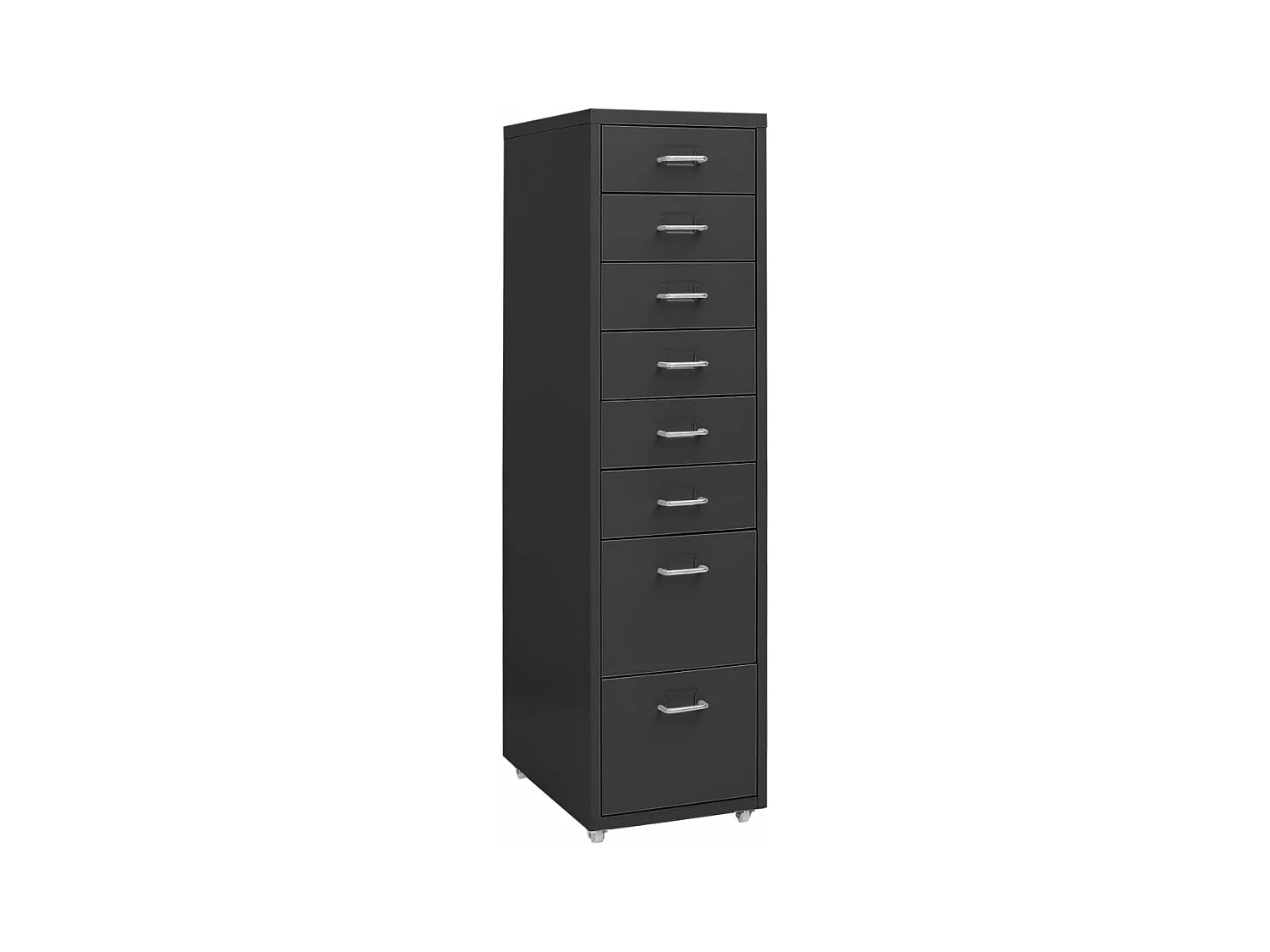Classeur mobile Anthracite 28x41x109 cm Métal