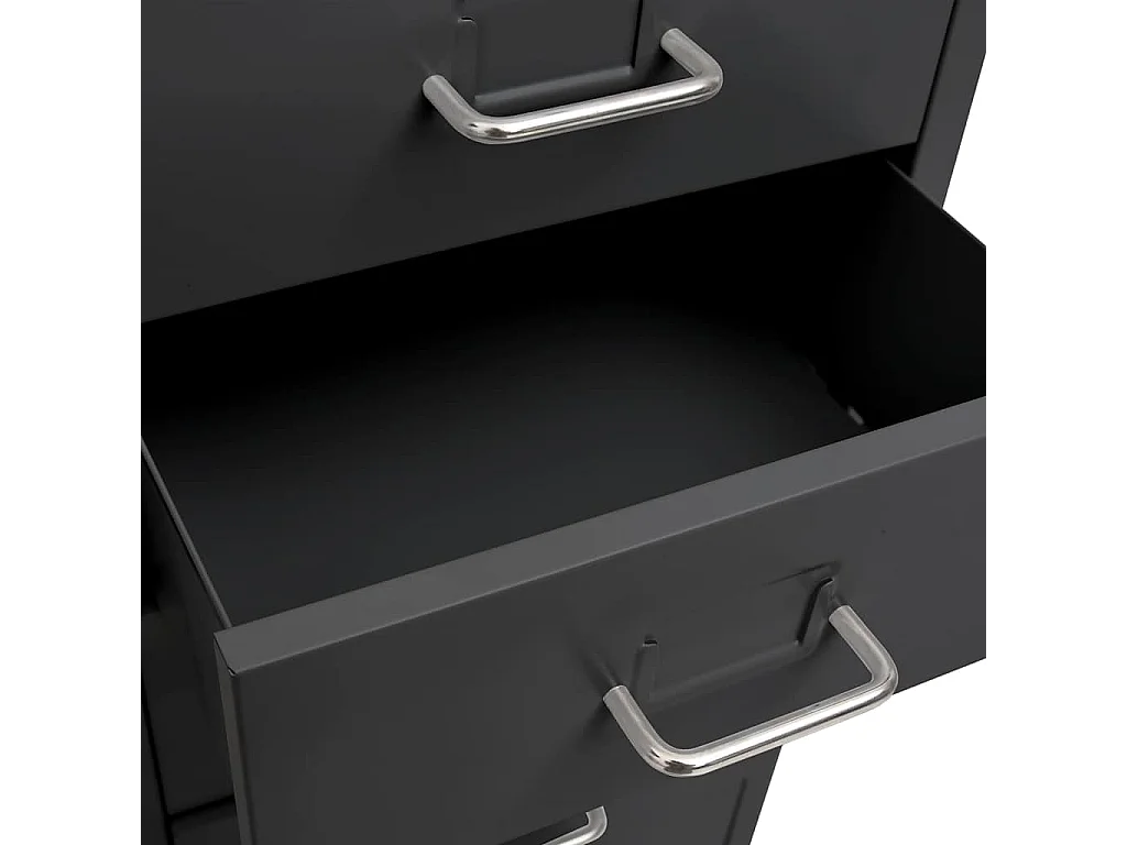 Classeur mobile Anthracite 28x41x109 cm Métal