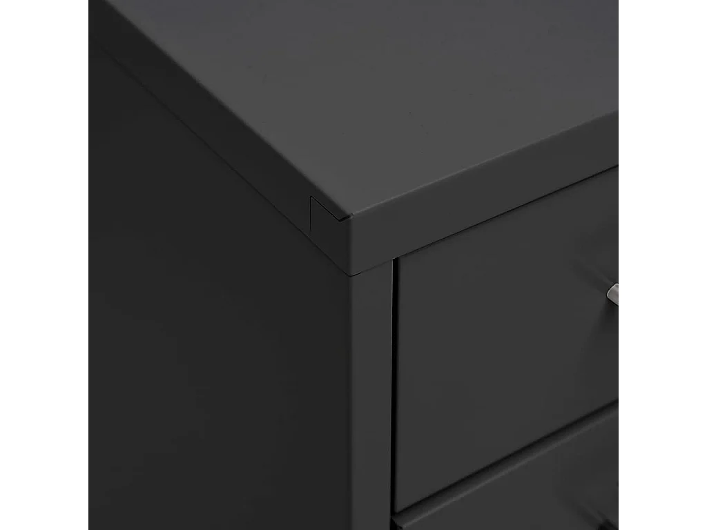 Classeur mobile Anthracite 28x41x109 cm Métal