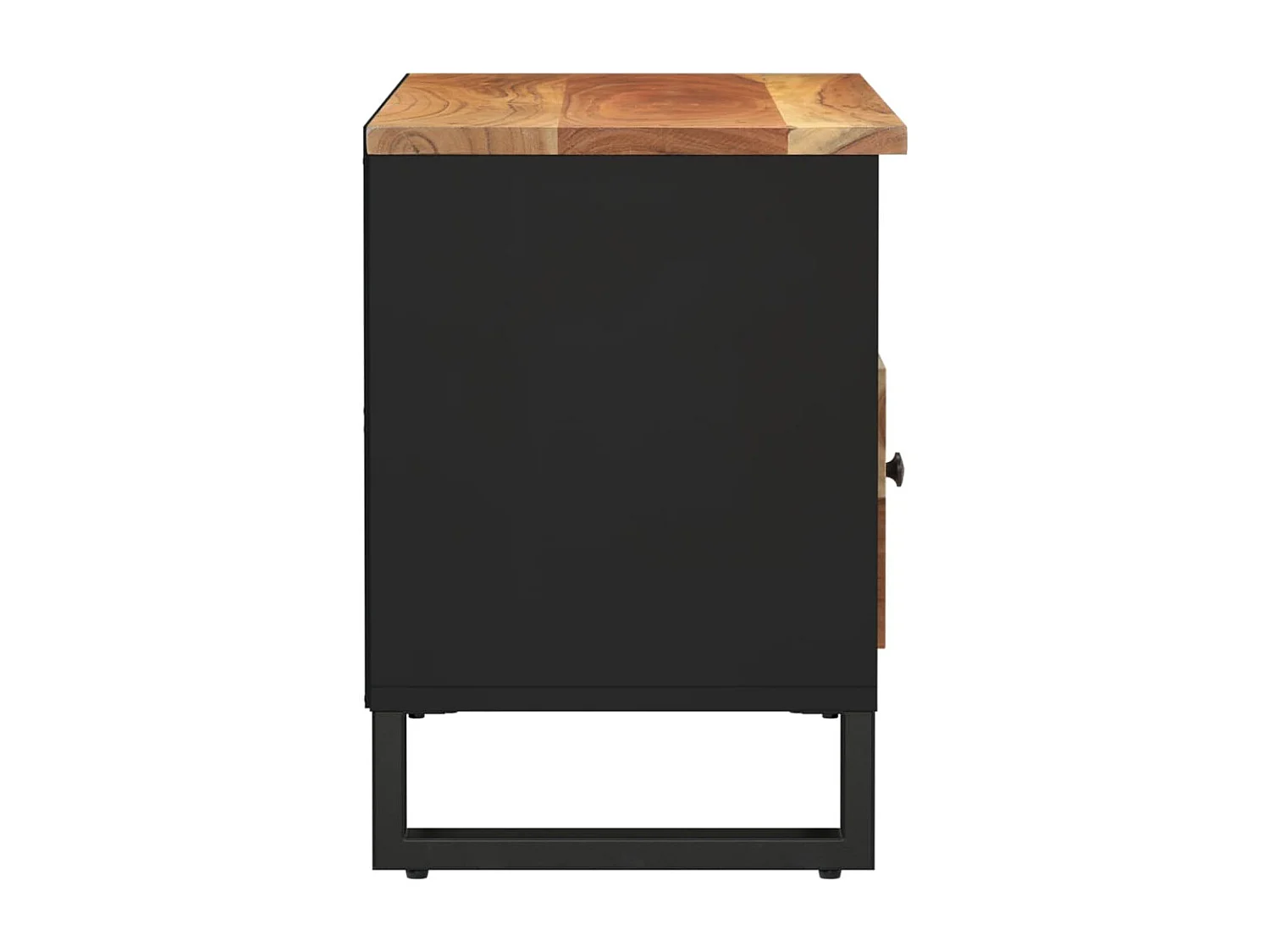 Mobile TV 80x33x46cm Legno Massello Acacia e Legno Multistrato