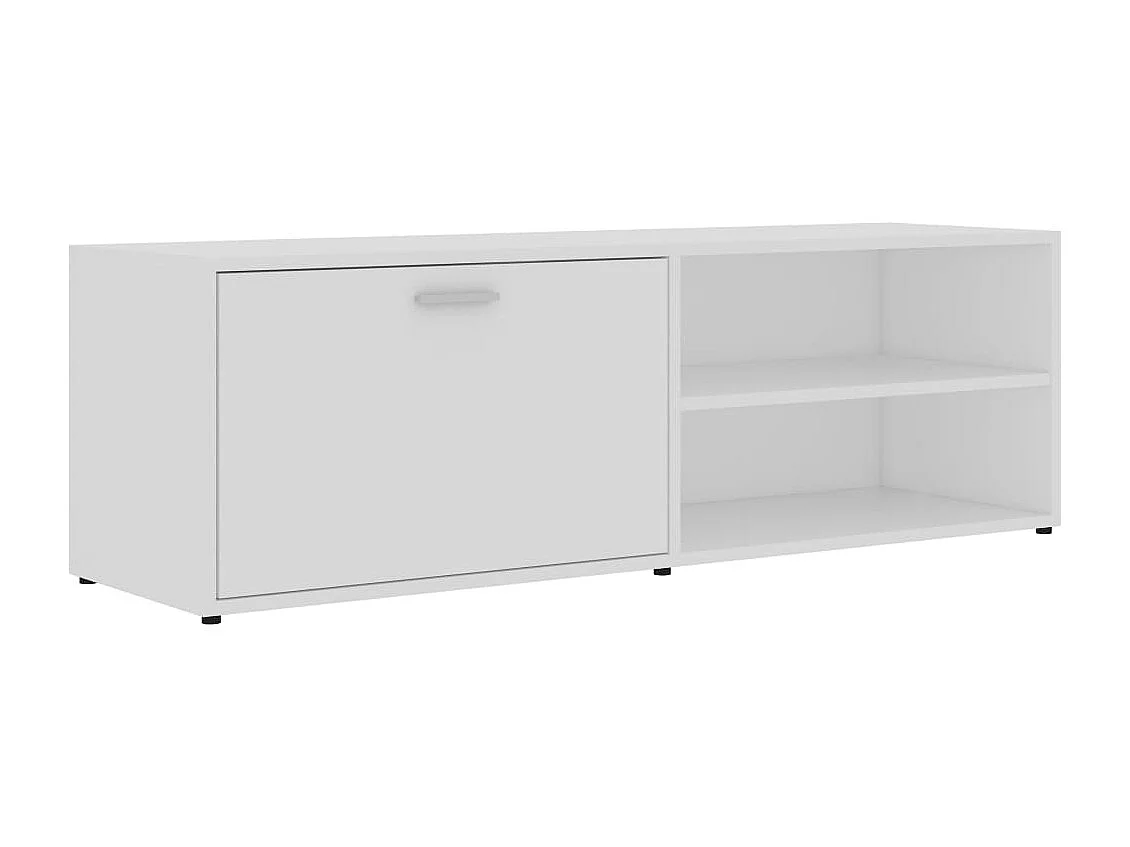 Tv-meubel 120x34x37 cm bewerkt hout wit