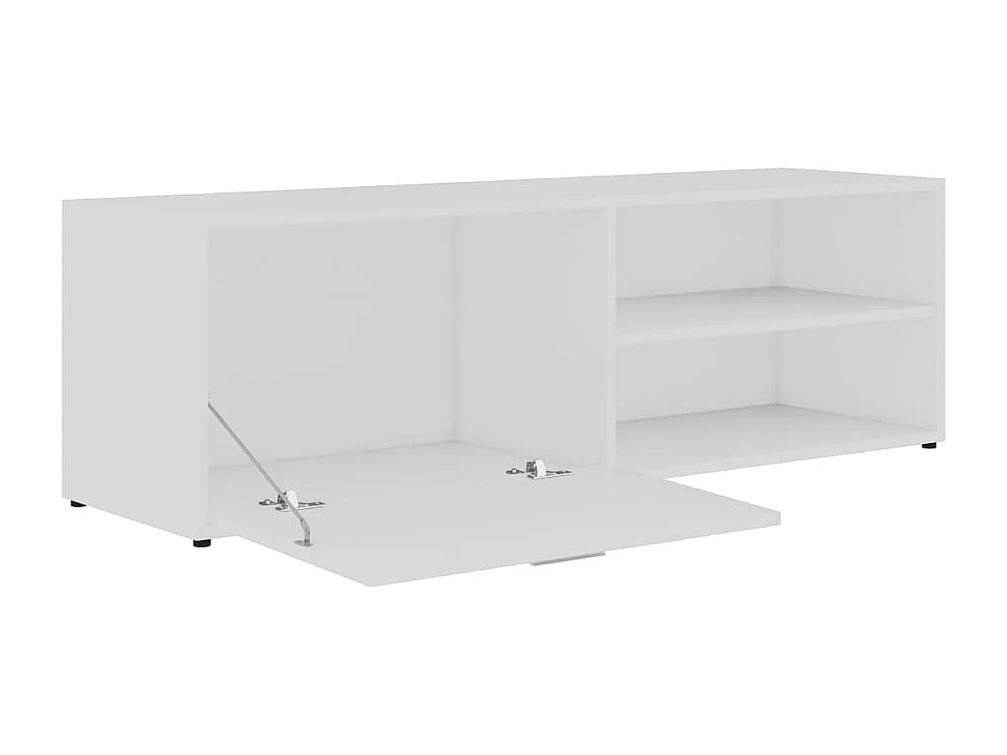Tv-meubel 120x34x37 cm bewerkt hout wit