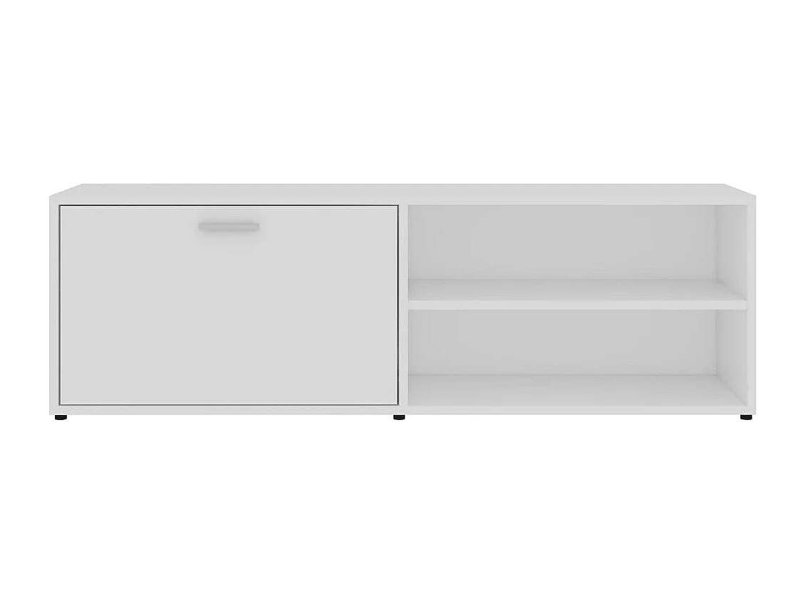 Tv-meubel 120x34x37 cm bewerkt hout wit