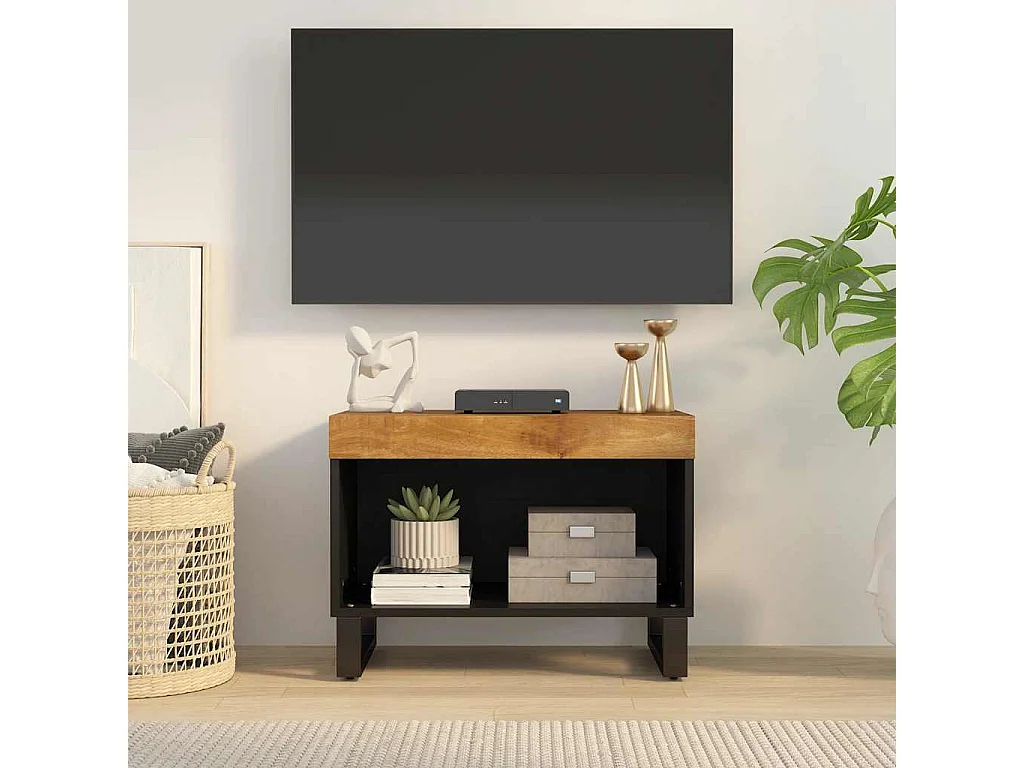 Tv-meubel 60x33x43,5 cm massief mangohout