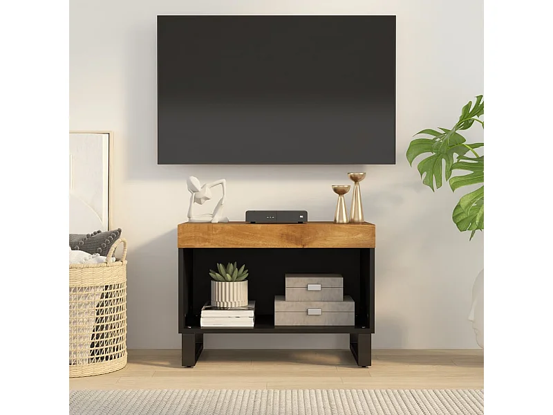 Tv-meubel 60x33x43,5 cm massief mangohout