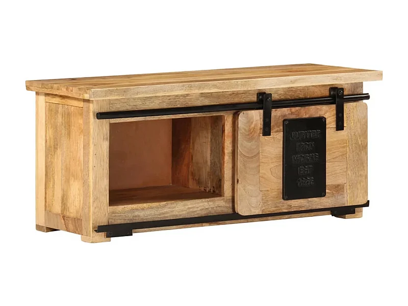 TV-Schrank 90x35x40 cm Massivholz Mango