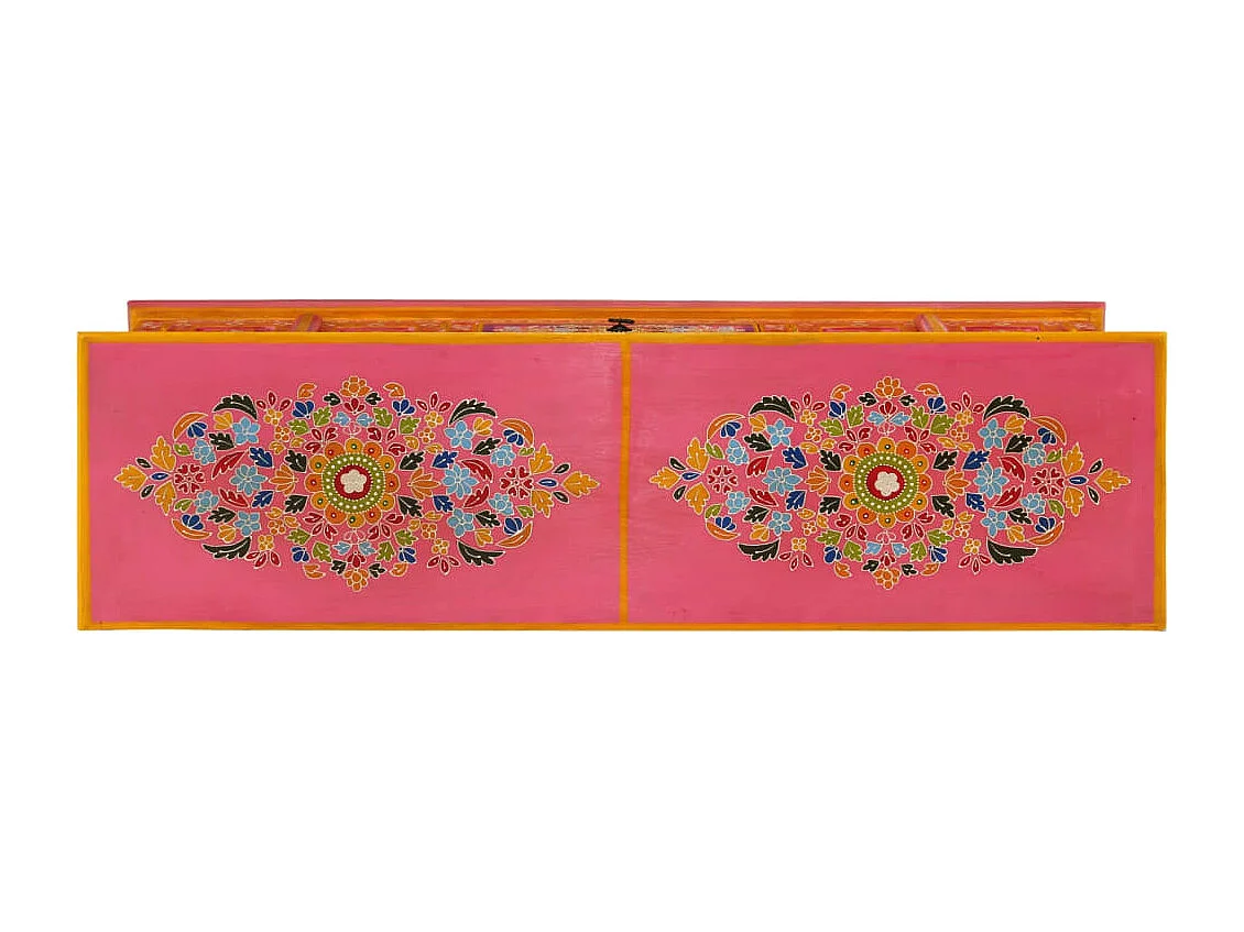 TV-Schrank Rosa 110x30x40 cm Massivholz Mango