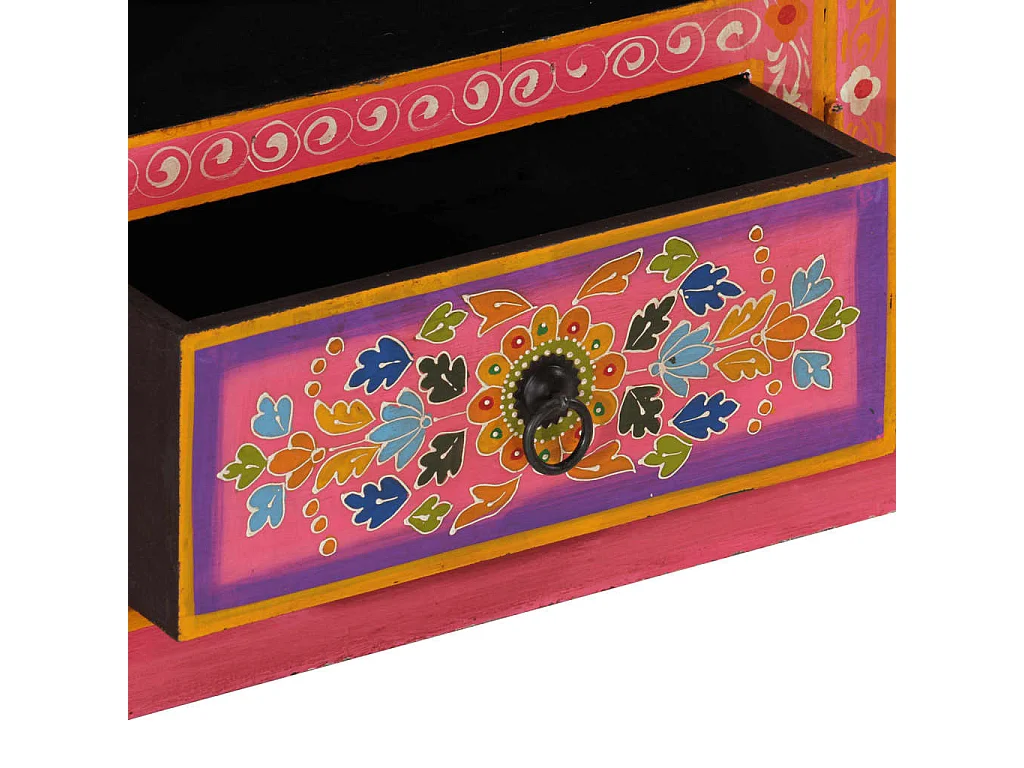 TV-Schrank Rosa 110x30x40 cm Massivholz Mango