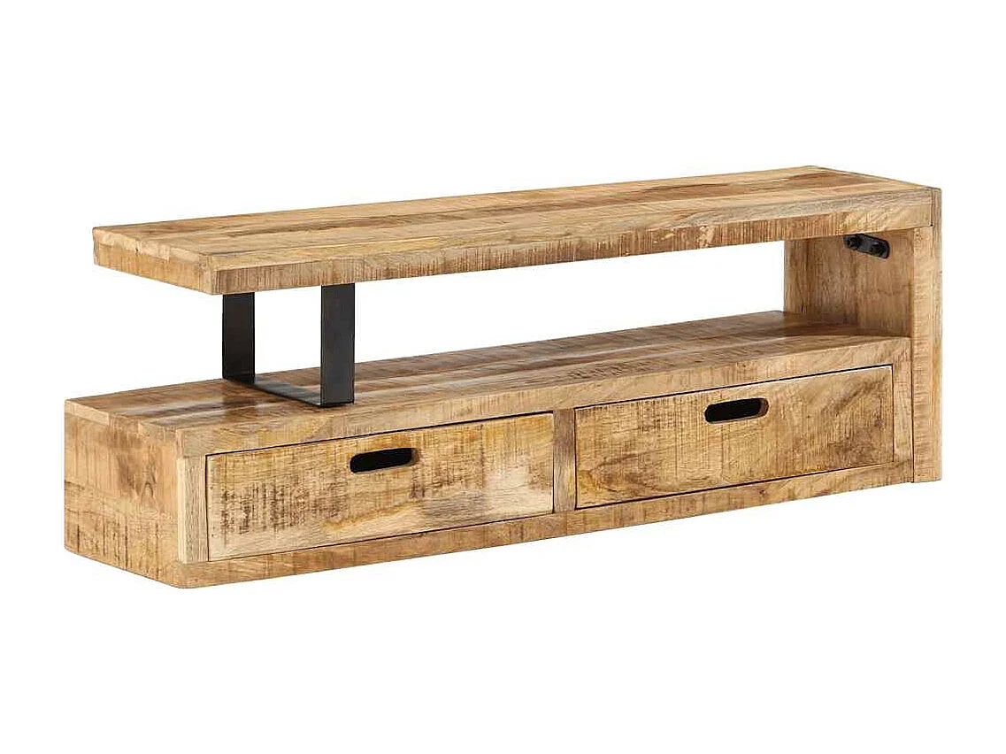 TV-Ständer (118–200) x 30 x 40 cm Massivholz Mango