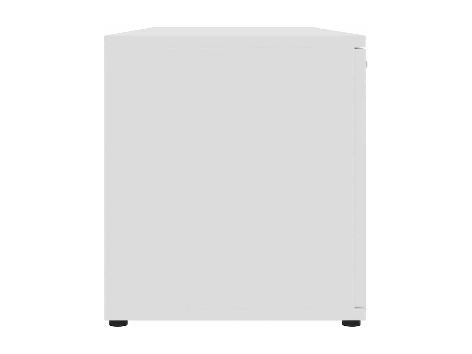 Tv-meubel 120x34x37 cm bewerkt hout wit