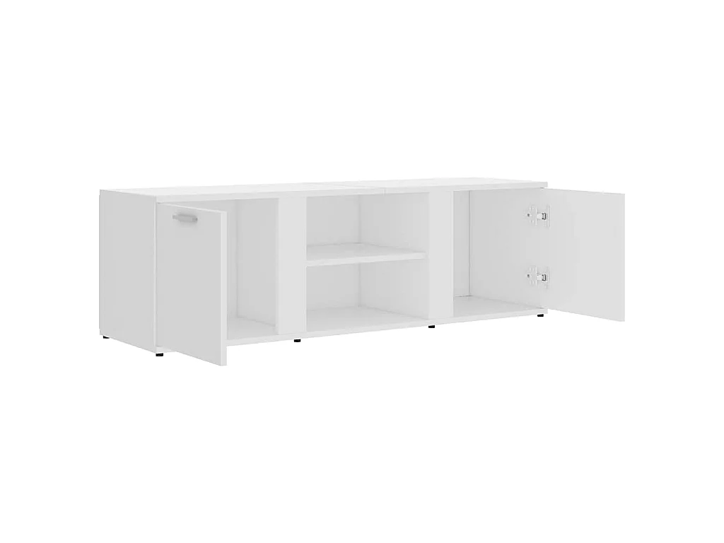 Mobile Porta TV Bianco 120x34x37 cm in Legno Multistrato