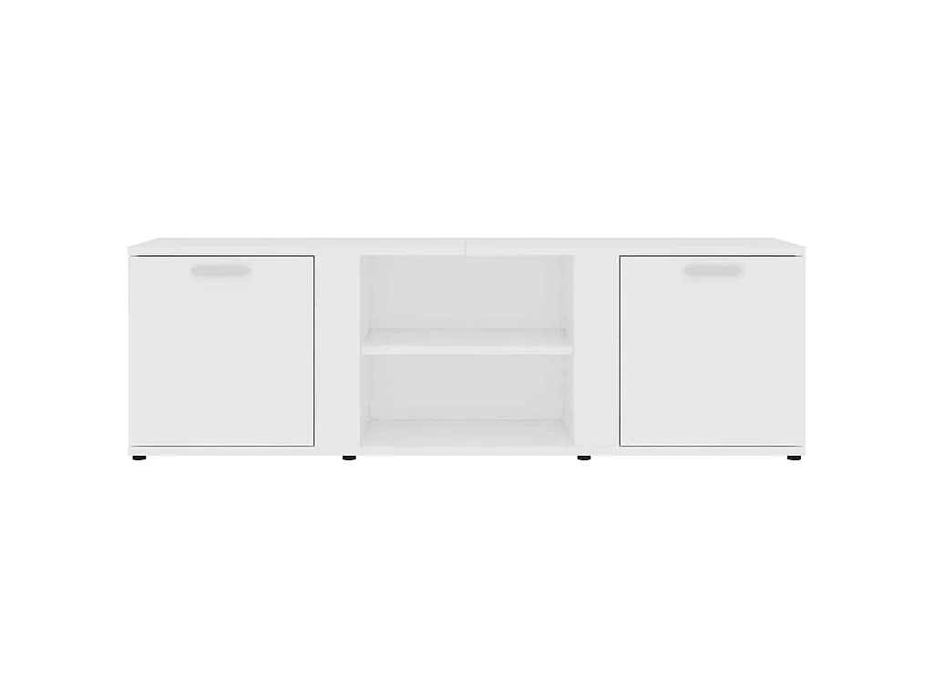 Mobile Porta TV Bianco 120x34x37 cm in Legno Multistrato