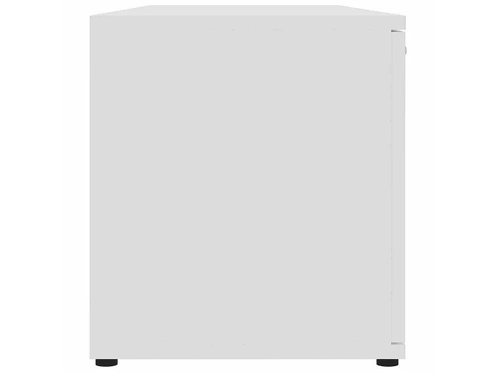 Mobile Porta TV Bianco 120x34x37 cm in Legno Multistrato