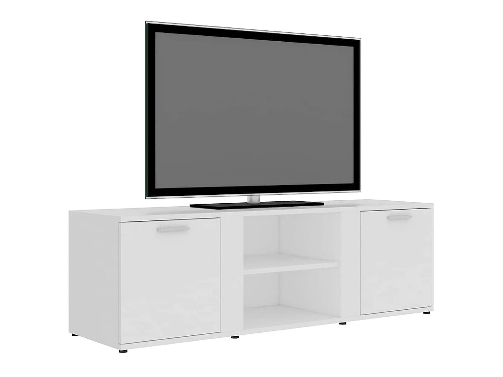 Mobile Porta TV Bianco 120x34x37 cm in Legno Multistrato