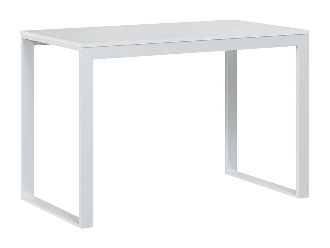 Bureau d'ordinateur Blanc 110x60x73 cm Aggloméré