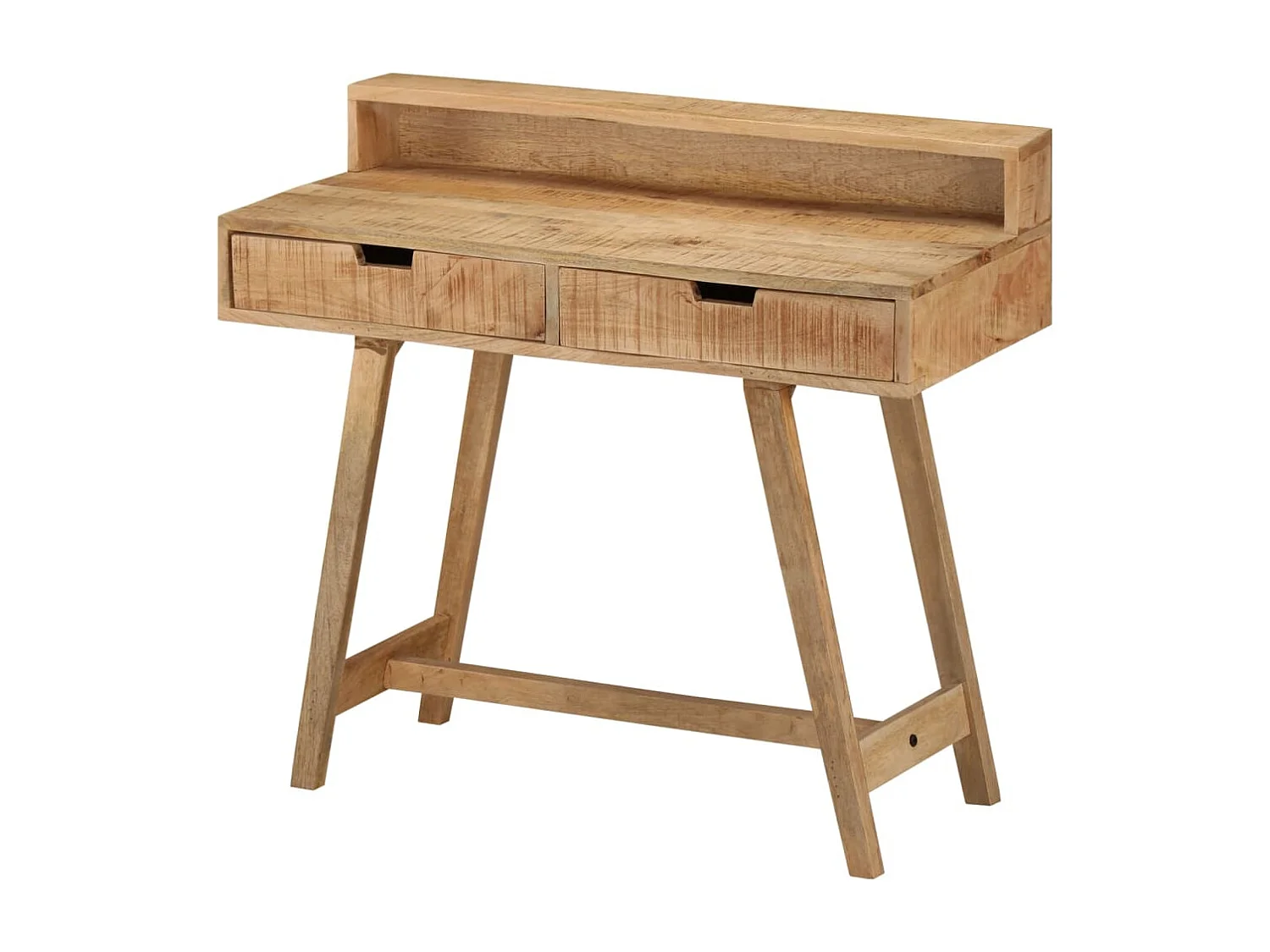 Bureau 100x45x90 cm massief ruw mangohout