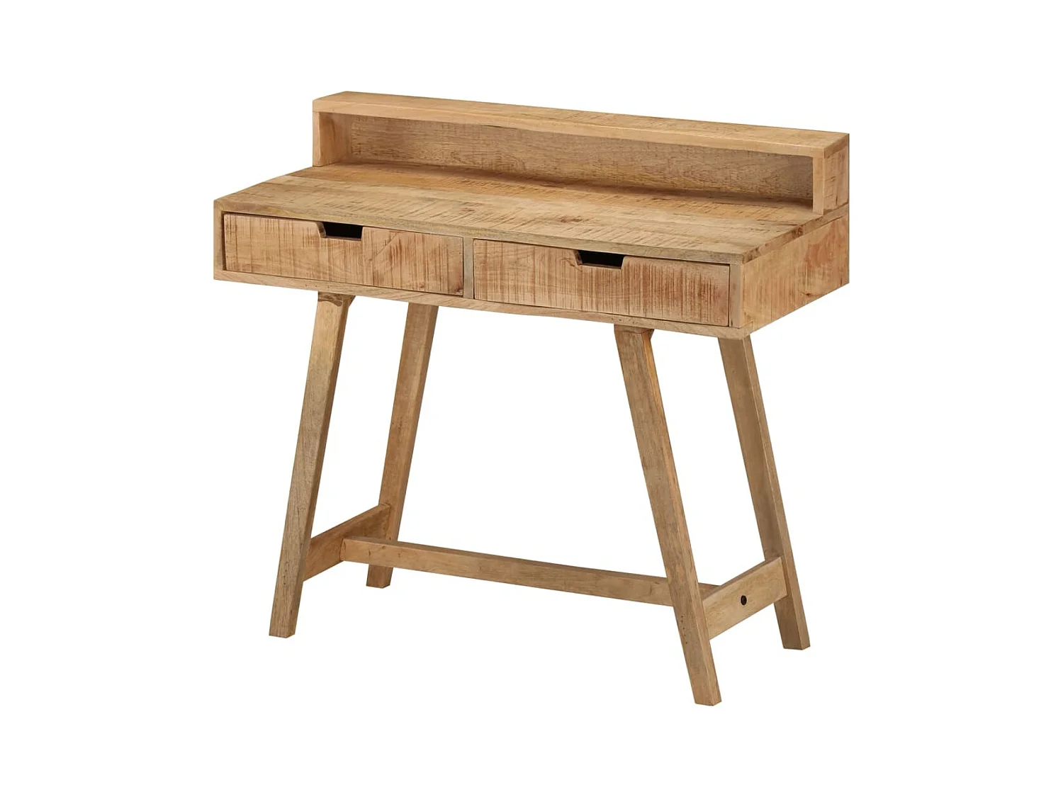 Bureau 100x45x90 cm massief ruw mangohout
