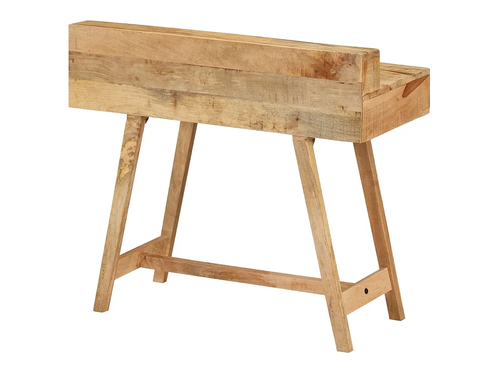 Escritorio de madera de mango rugosa 100x45x90 cm