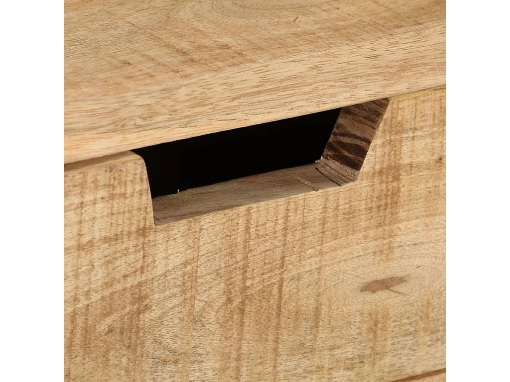 Escritorio de madera de mango rugosa 100x45x90 cm