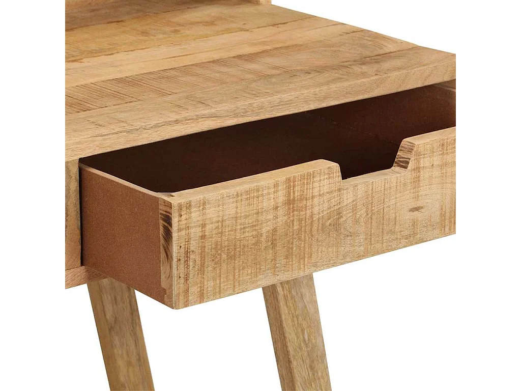 Escritorio de madera de mango rugosa 100x45x90 cm