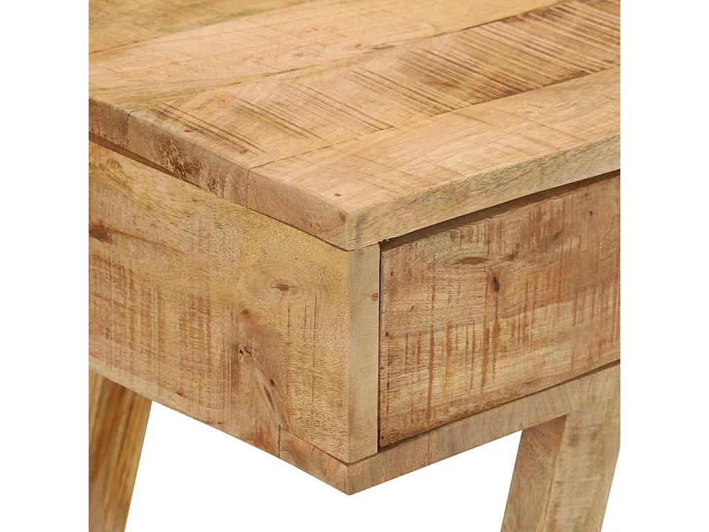 Escritorio de madera de mango rugosa 100x45x90 cm