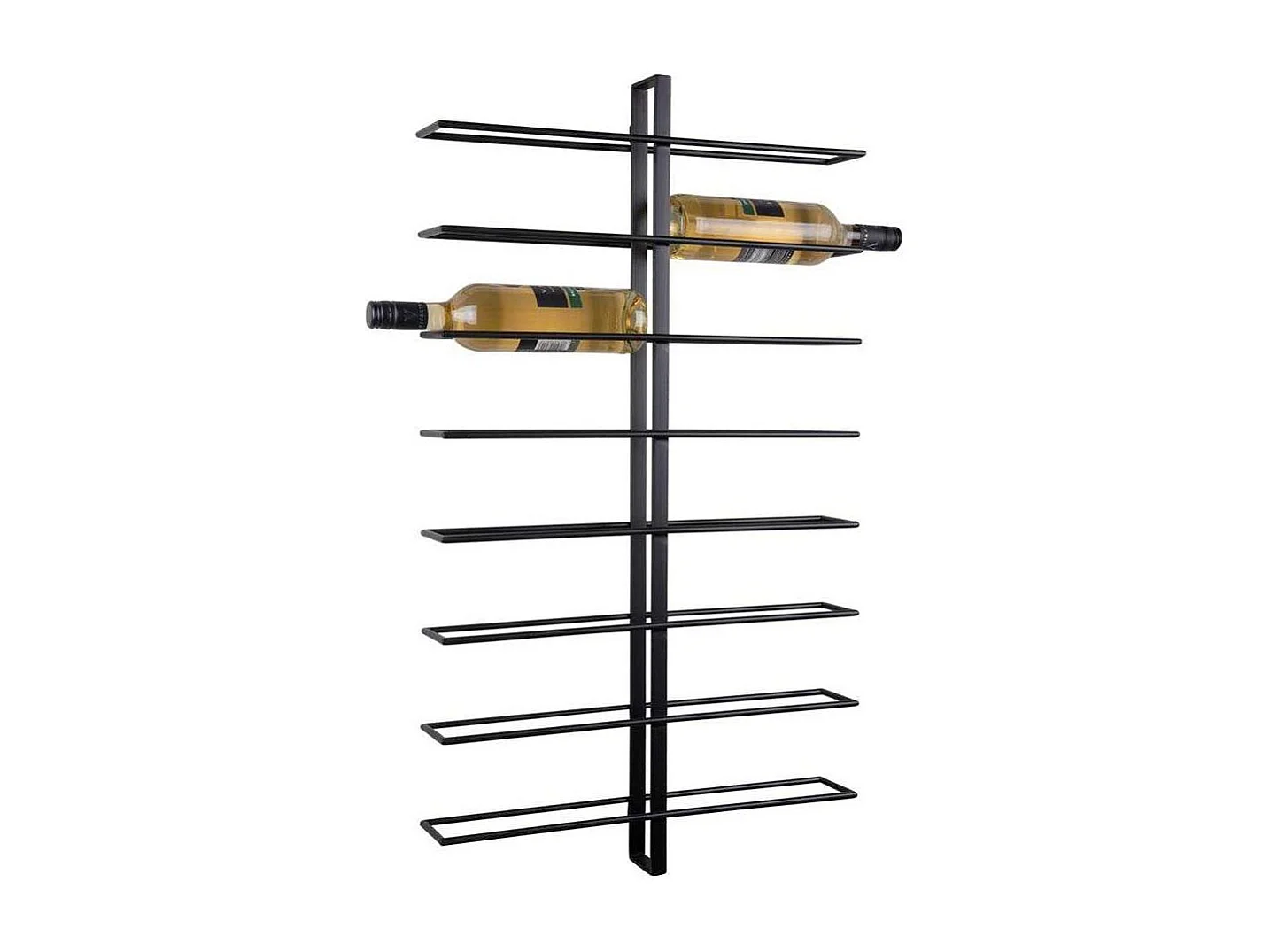 Porte bouteilles mural en métal Dual