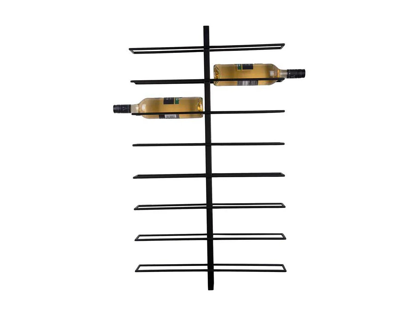 Porte bouteilles mural en métal Dual