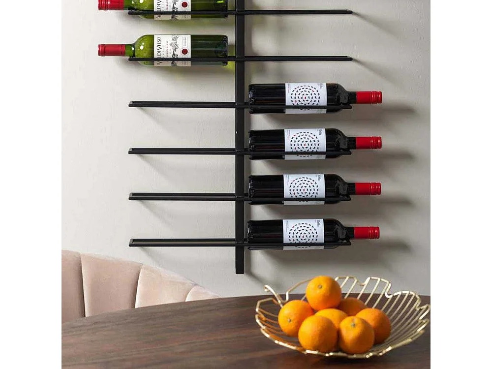 Porte bouteilles mural en métal Dual