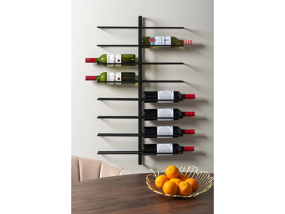 Porte bouteilles mural en métal Dual