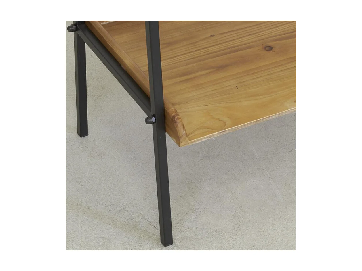 Étagère de présentation en bois et métal