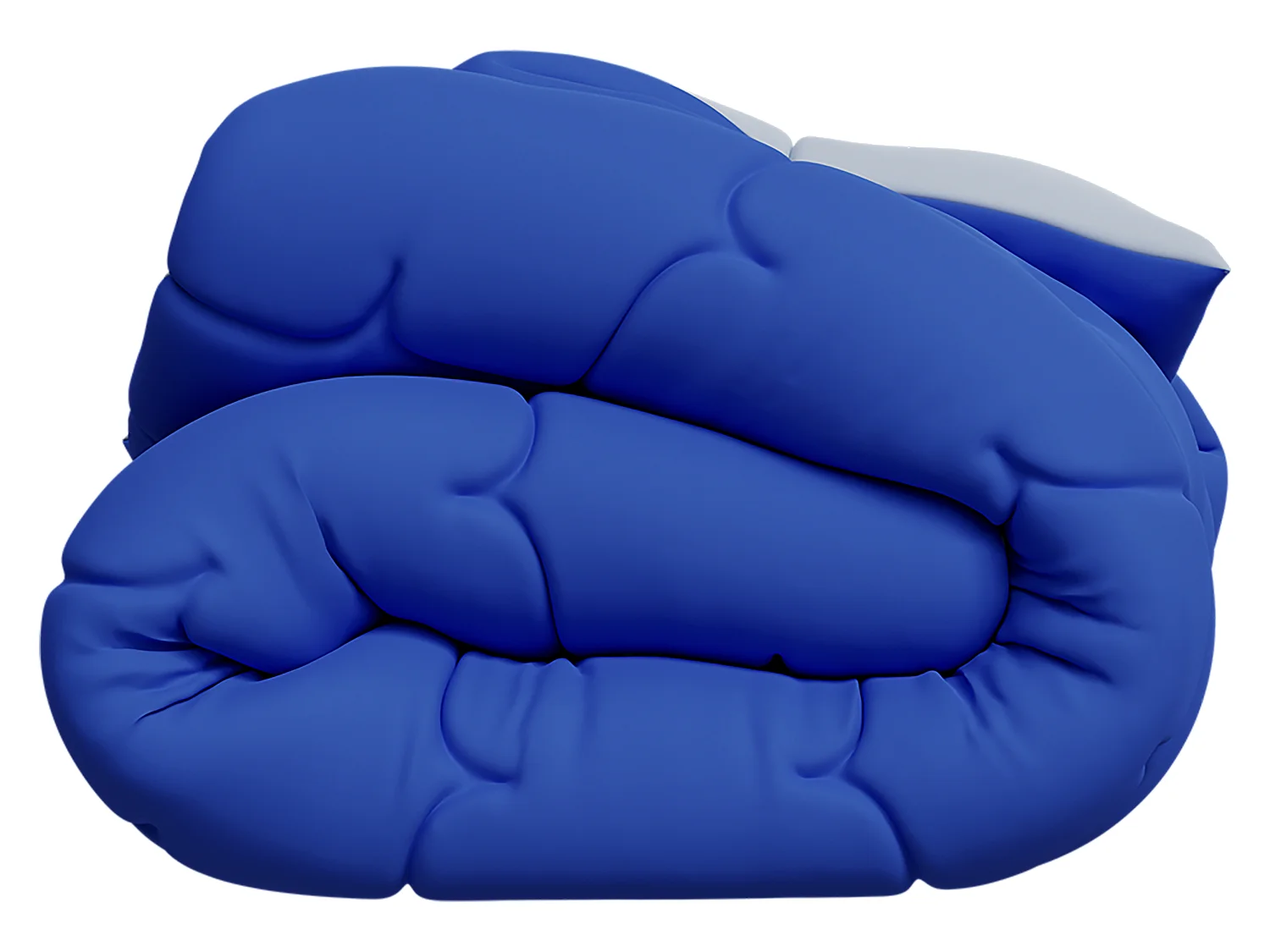 CASABEL Couette 220x240 cm Hiver Grand Froid Diamant - Bleu - Garnissage Haute Densité 700g/m² Fibre Creuse