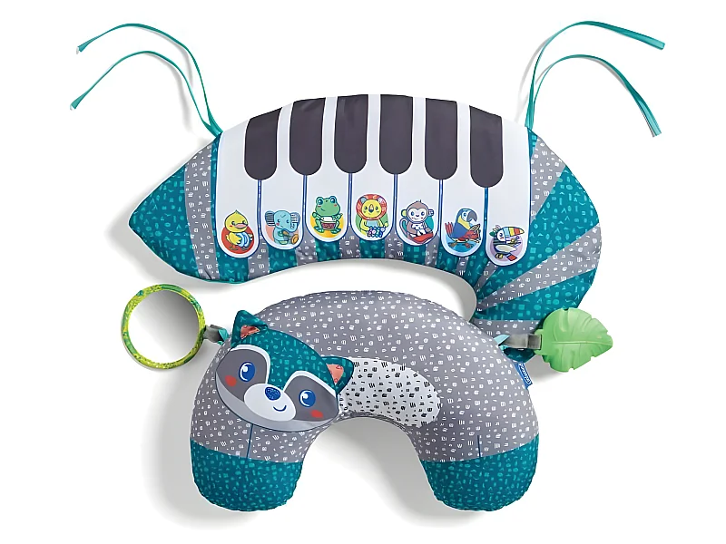 INFANTINO Piano + coussin 3 en 1 raton laveur