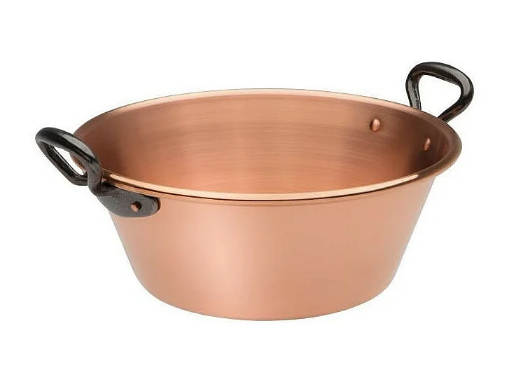 BAUMALU Bassine a confiture 26 cm cuivre 12/10eme anses fonte