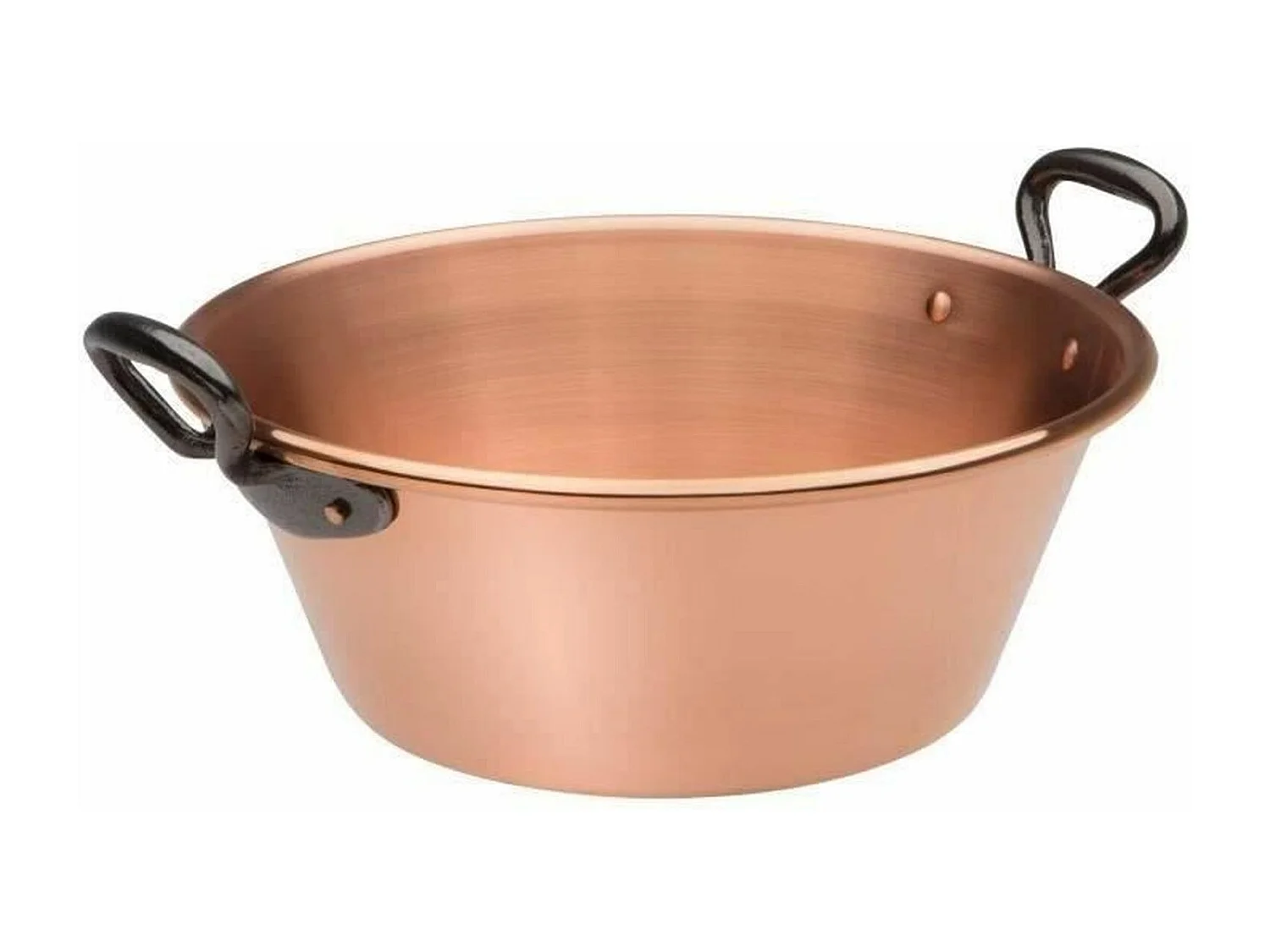 BAUMALU Bassine a confiture 26 cm cuivre 12/10eme anses fonte
