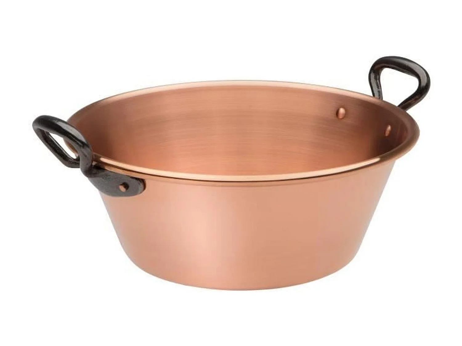BAUMALU Bassine a confiture 26 cm cuivre 12/10eme anses fonte