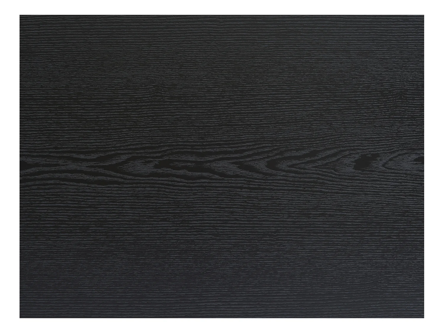 Table à manger 8 personnes placage chêne et métal - Noir - LINIOMA