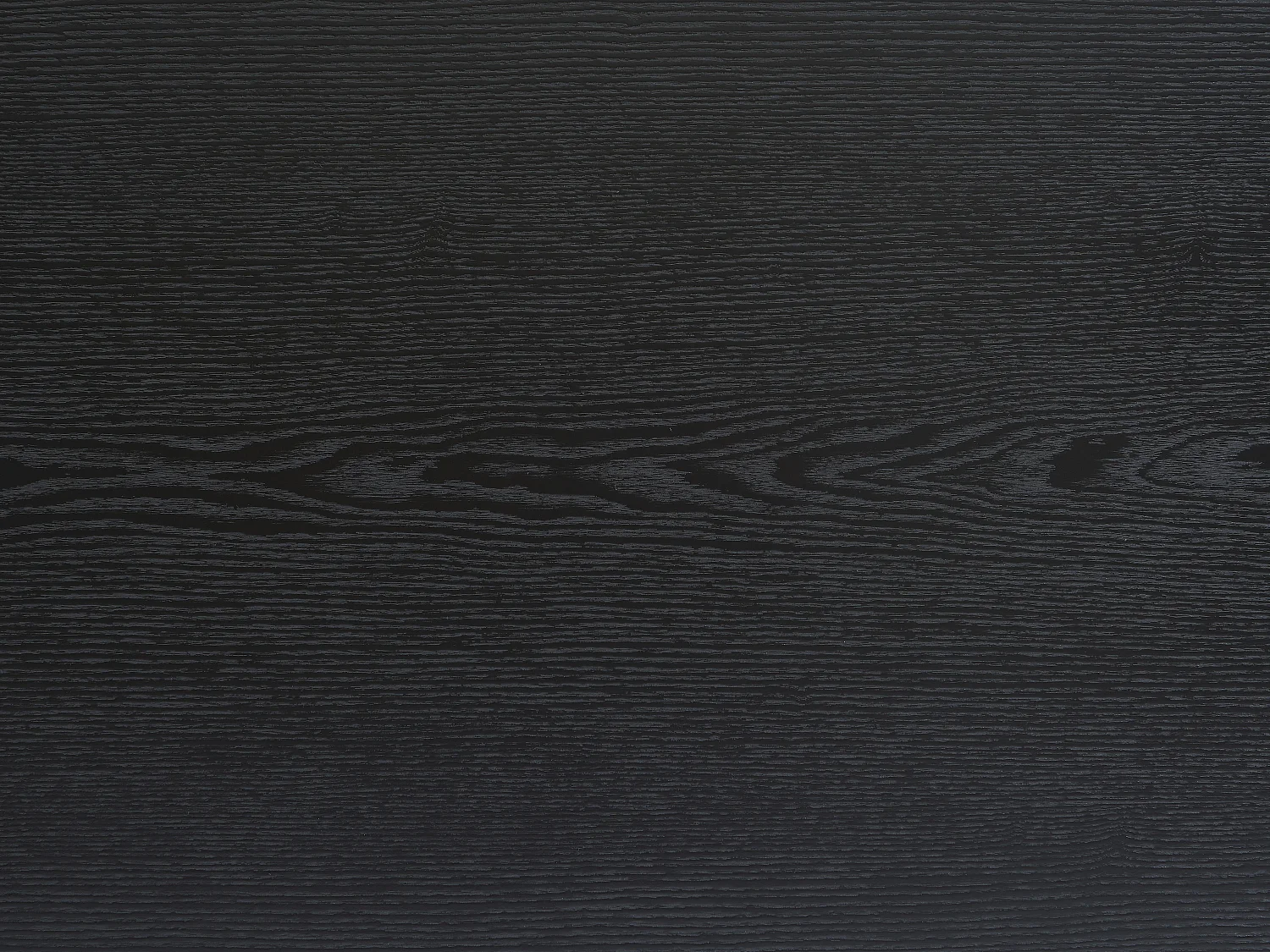 Eettafel 8 personen van eikenfineer en metaal - Zwart - LINIOMA