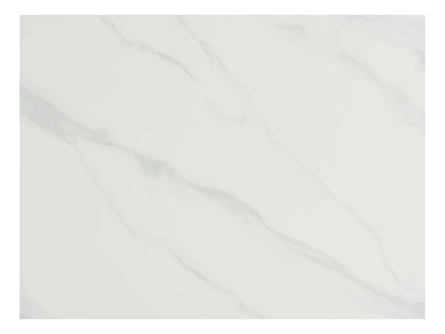 Esstisch - 6 Personen - Keramik & Metall - Marmor-Optik Weiß & Schwarz - NIOLEA