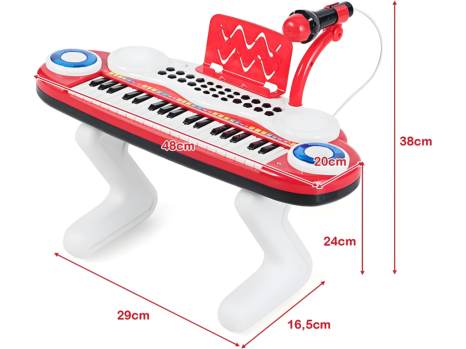 Clavier de piano electronique à 37 touches pour enfants jouet piano educatif portable