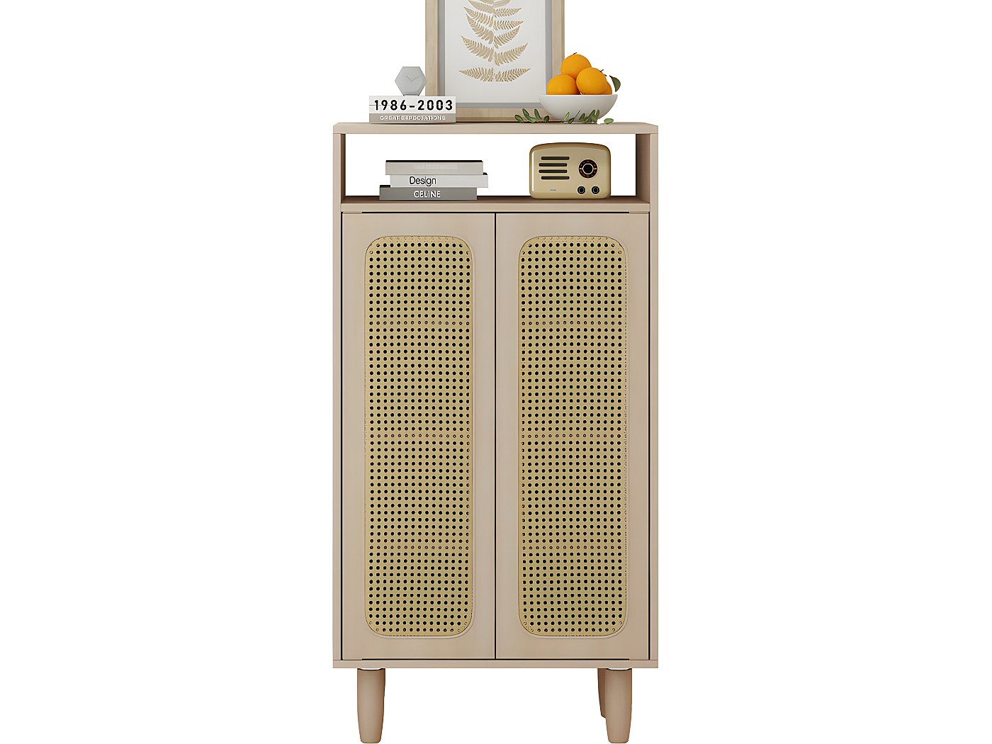 Scarpiera Panca In Legno | 2 Ripiani Altezza Regolabile | Inglese | Bianco | YD-WD05W