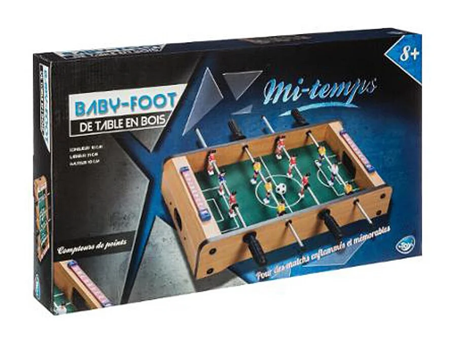 Mini Baby Foot "League" 51cm Naturel