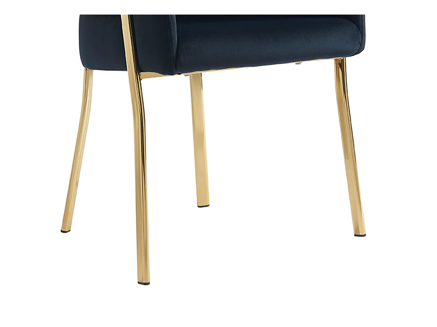 Lote de 2 sillas con reposabrazos de terciopelo y metal dorado - Negro - ZAOVA de Pascal MORABITO