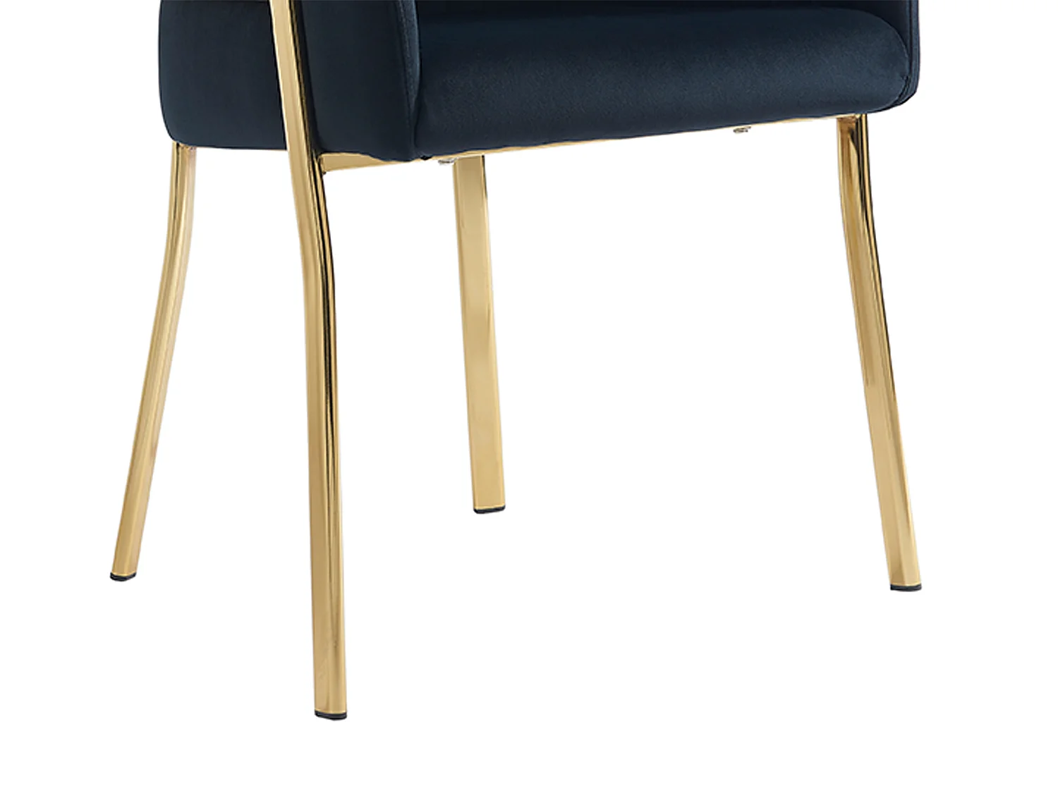 Set om 2 stolar med armstöd svart sammet och guldfärgad metall ZAOVA från Pascal MORABITO