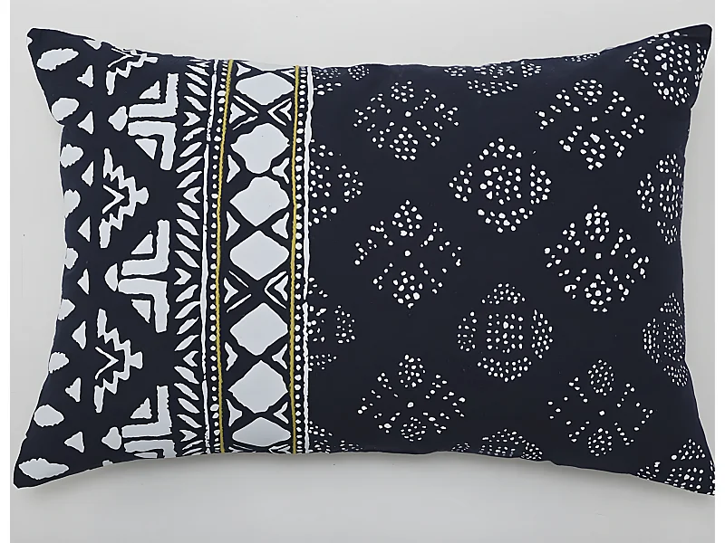 Funda de cojin Rectangular Azul RT02 (40X60). Sin Relleno.