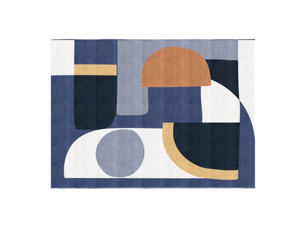 Designer-Teppich mit abstraktem Muster - Indoor oder Outdoor - 150 x 200 cm günstig online kaufen