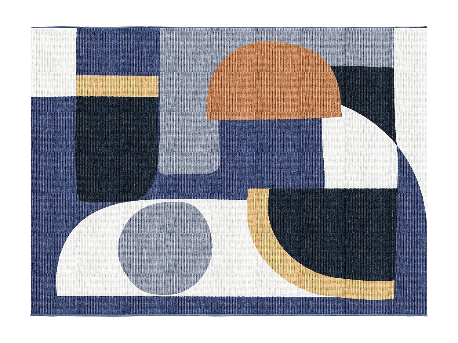 Designer-Teppich mit abstraktem Muster - Indoor oder Outdoor - 150 x 200 cm - Mehrfarbig - RONSARD