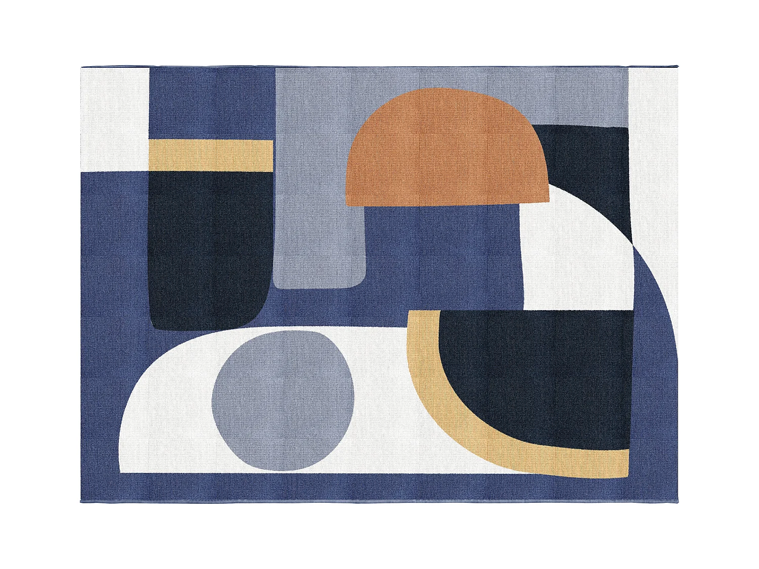 Tapis design intérieur ou extérieur à motifs abstraits - 150 x 200 cm - Multicolore - RONSARD