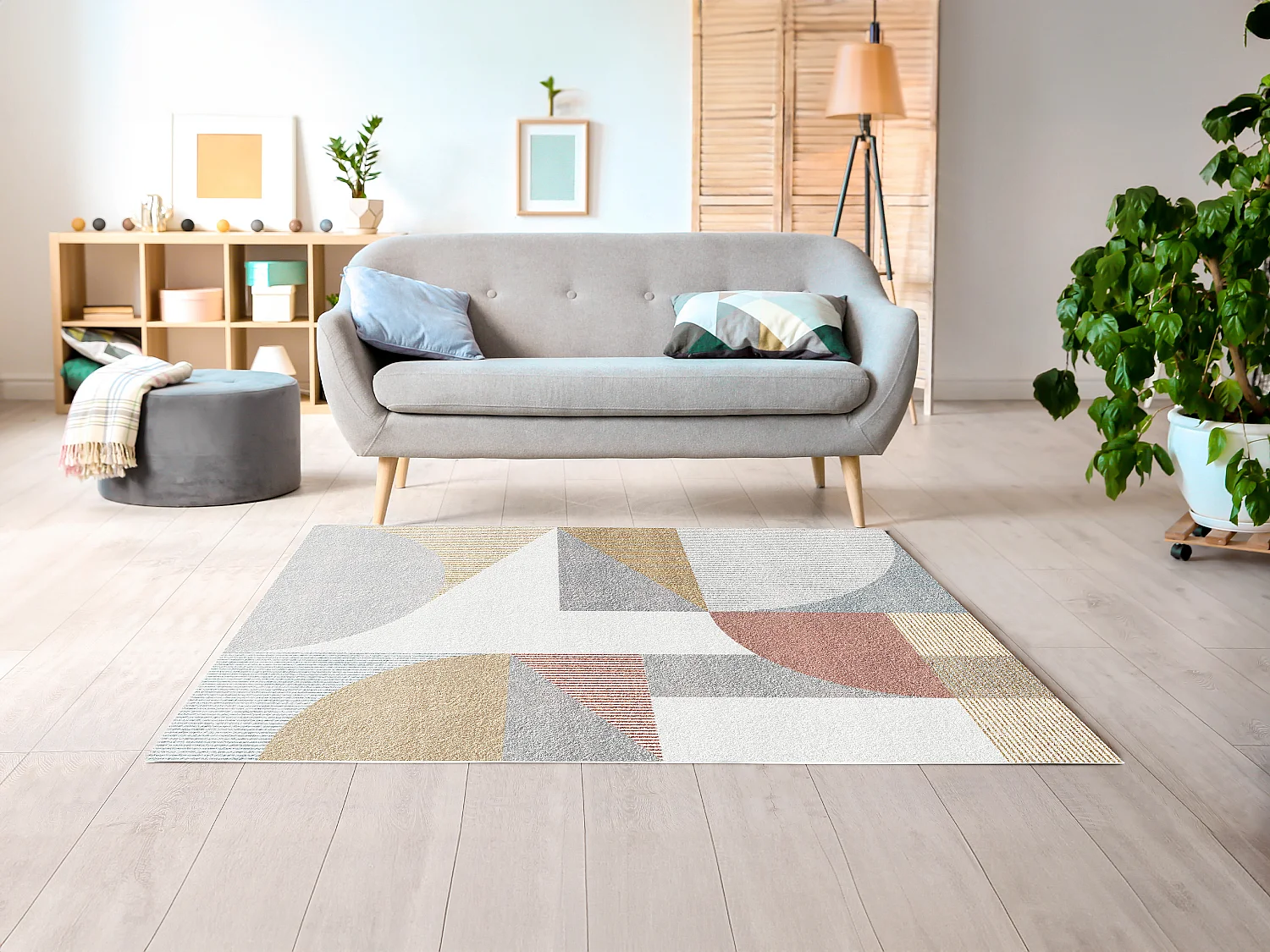 Designer-Teppich mit abstraktem Muster - 160 x 230 cm - Mehrfarbig - ORION