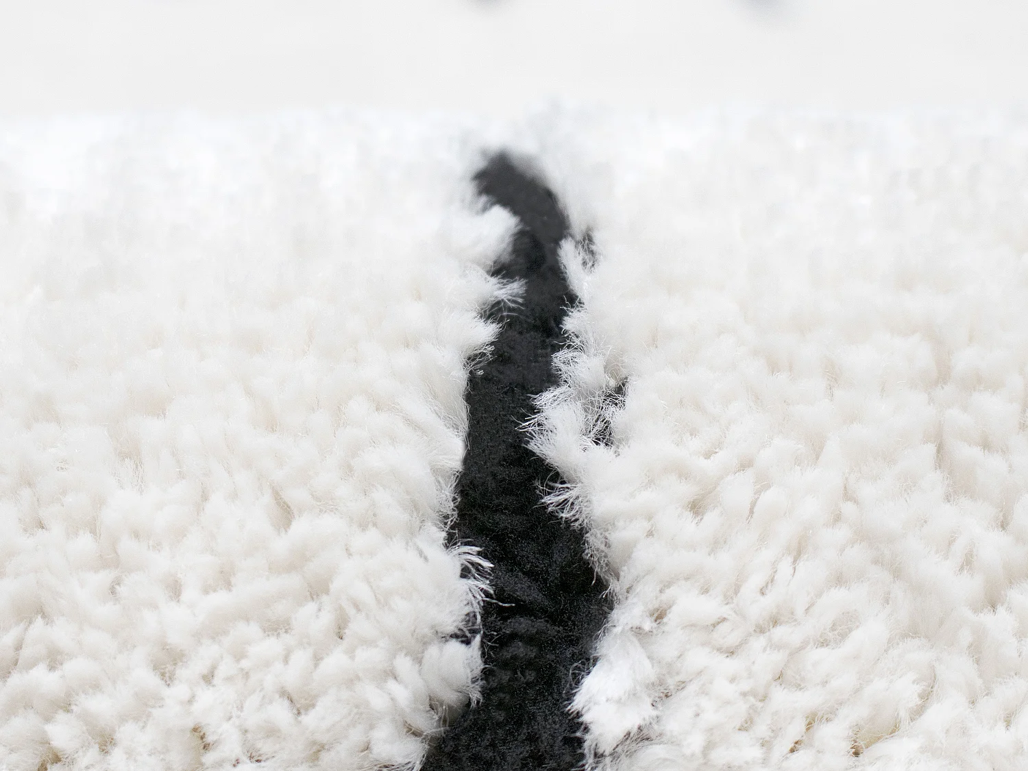 Berbers shaggy tapijt - 160 x 230 cm - Beige en zwart - JABARI